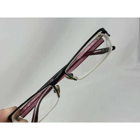 Armani Exchange Semi Rimless Eyeglasses AX219 0N6T 52 [] 17 130 Black Pink - Picture 10 of 12